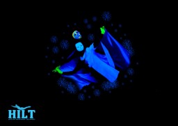 Pair in stardust black light theatre - Gabriela Theo